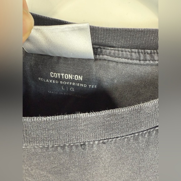 Cotton:On women’s faded black Rolling Stones relaxed boyfriend tee. Size Large. - Picture 3 of 4